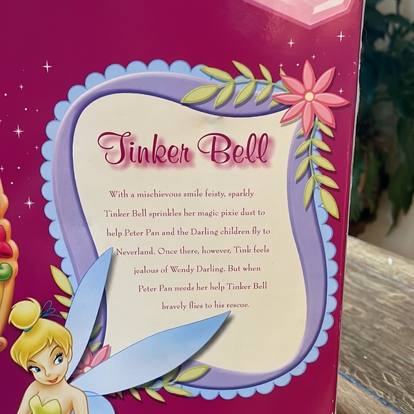 Disney- Brass Key Porcelain Doll Keepsake Tinkerbell Snow White Sleeping Beauty - Picture 11 of 12